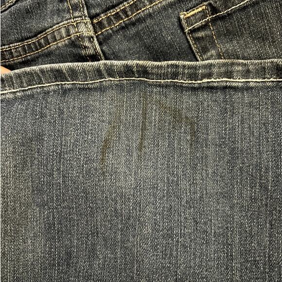 Vanity Jeans Dakota Dark Wash Faded Mid Rise Flare Plus Size 34 Trashy Y2k - Picture 8 of 8